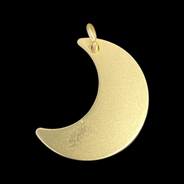 gold moon charm